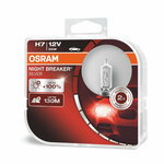 Osram Night Breaker Silver 12V - do 100% više svjetlaOsram Night Breaker Silver 12V - up to 100% more light - H7 - DUO BOX plastika (2 žarulje) H7-NBS-2