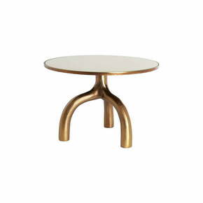 Stakleni okrugao stolić za kavu u brončanoj boji/bež ø 65 cm Mello – Light &amp; Living