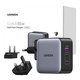 UGREEN Nexode CD296 network charger EU/US/UK, USB-A, 2xUSB-C, 65W