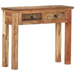 vidaXL Konzolni stol 90,5x30x75 cm masivno bagremovo i obnovljeno drvo