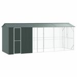 vidaXL Avijar s produžetkom antracit 210x640x247 cm čelik