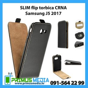 SLIM FLIP torbica CRNA za Samsung J5 2017