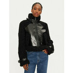 KARL LAGERFELD Jakna od imitacije kože 246W1507 Crna Regular Fit