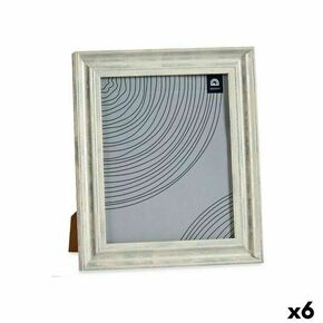 Photo frame Crystal Silver Wood Brown Plastic (26 x 2 x 31 cm) (6 Units)
