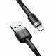 BASEUS Lightning podatkovni kabel, USB Tip-C - USB, 2,4A, QC, 50 cm, crni