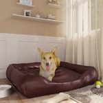 vidaXL Krevet za pse smeđi 105 x 80 x25 cm od umjetne kože