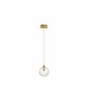 NOVA LUCE 9006041 | Coen Nova Luce visilice svjetiljka s mogućnošću skraćivanja kabla 1x G9 mesing, prozirno