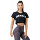 Nebbia Loose Fit Sporty Crop Top Black L Majica za fitnes