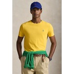 Pamučna majica Polo Ralph Lauren zlatna 710671438