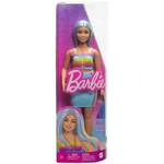 Barbie: Fashionista lutka u šarenoj prugastoj haljini - Mattel