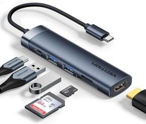 Slomart VENTION USB C Hub 6 u 1 - 100W PD