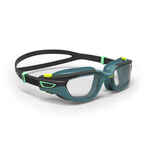 Naočale za plivanje Spirit s prozirnim staklima dječje crno-plave