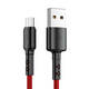 USB na Micro USB kabel Vipfan X02, 3A, 1.2m (crveni)