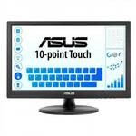 Asus VT168HR monitor, TN, 15.6", 16:9, 1366x768/1388x768, 60Hz/75Hz, HDMI, VGA (D-Sub), USB, Touchscreen