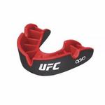 UFC Opro Self-Fit UFC Silver Mouthguard, Black/Red