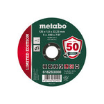 METABO rezna ploča + 125mm x 1,0 x 22,2 inox - set od 10 kom
