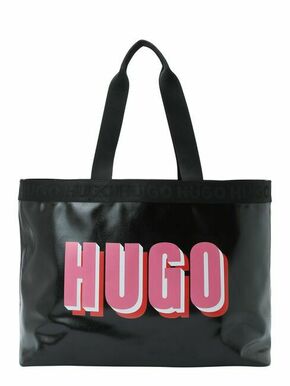 HUGO Shopper torba 'Becky' roza / crvena / crna / bijela