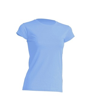 Ženska t-shirt majica kratki rukav r-neck svjetlo plava