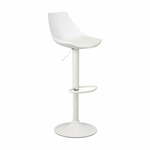 Bijele barske stolice u setu podesive visine 2 kom od umjetne kože (visine sjedala 56,5 cm) – Casa Selección