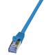 Patch kabel S/FTP 1m, Cat 6A, LSZH, Logilink CQ3036S, plava