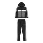 ADIDAS SPORTSWEAR Odjeća za vježbanje 'Tiberio 3-Stripes Colorblock Fleece' siva / crna / bijela