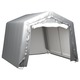vidaXL Skladišni šator 300 x 300 cm čelični sivi
