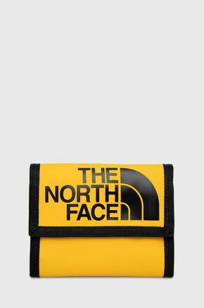 Novčanik The North Face boja: žuta - zlatna. Srednje veličine novčanik iz kolekcije The North Face. Model izrađen od tekstilnog materijala.
