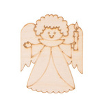 AtmoWood Drveni božićni anđeo IV 9 x 7 cm