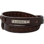 Fossil - Kožna narukvica - smeđa. Narukvica iz kolekcije Fossil. Model izrađen od kombinacije raznih materijala.