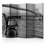 Paravan u 5 dijelova - A Foggy Day on the Brooklyn Bridge II [Room Dividers] 225x172
