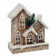 Christmas bauble White Beige Multicolour Wood House 21 x 9 x 21 cm