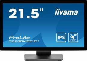 Iiyama ProLite T2238MSC-B1 zaslon na dodir Energetska učinkovitost 2021: D (A - G) 54.6 cm (21.5 palac) 1920 x 1080 piksel 16:9 5 ms HDMI™