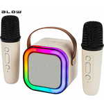 Blow Kids Karaoke set, zvučnik+2x mikrofon, BT, RGB LED