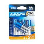 Alkaline batteries Deli AA LR6 4+2 pcs