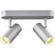 SLV NOBLO 1002975 LED stropna svjetiljka srebrna 16 W toplo bijela moguča zidna montaža