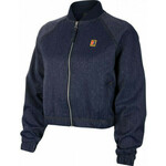 Ženski sportski pulover Nike Court Jacket PS NT W - obsidian/silver/wheat