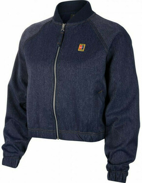 Ženski sportski pulover Nike Court Jacket PS NT W - obsidian/silver/wheat