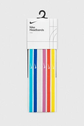 Trake za glavu Nike 6-pack - šarena. Trake za glavu iz kolekcije Nike. Izrađen od elastičnog materijala.