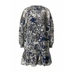 Esprit Collection Košulja haljina mornarsko plava / tamo siva / bijela
