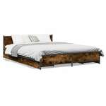 Okvir kreveta s ladicama boja hrasta 150x200 cm drveni