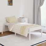 vidaXL Krevet za starije osobe bijeli 90 x 200 cm od masivne borovine