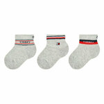 Set od 3 para dječjih niskih čarapa Tommy Hilfiger 701222674 Siva