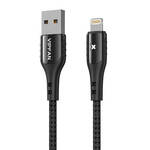 USB na Lightning kabel Vipfan Colorful X13, 3A, 1.2m (crni)