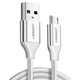 Kabel UGREEN, Micro USB (M) na USB 2.0 A (M), srebrni, 1.5m