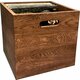 Music Box Designs A Whole Lotta Rosewood (oiled)- 12 Inch Oak Vinyl Record Storage Box
