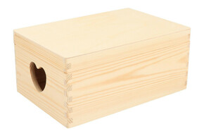 AtmoWood Drvena kutija sa poklopcem i srcima