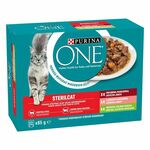 Purina ONE Sterilcat mokra hrana za mačke s govedinom, puretinom i povrćem 12 x 85 g