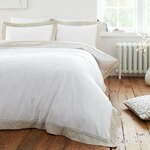 Bijela pamučna posteljina za bračni krevet 200x200 cm Oxford – Bianca