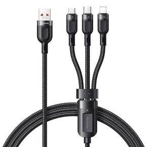 3u1 USB na USB-C / Lightning / Micro USB kabel