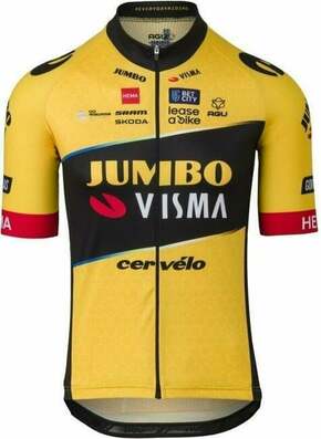 AGU Replica Jersey SS Team Jumbo-Visma Men Dres Yellow 3XL